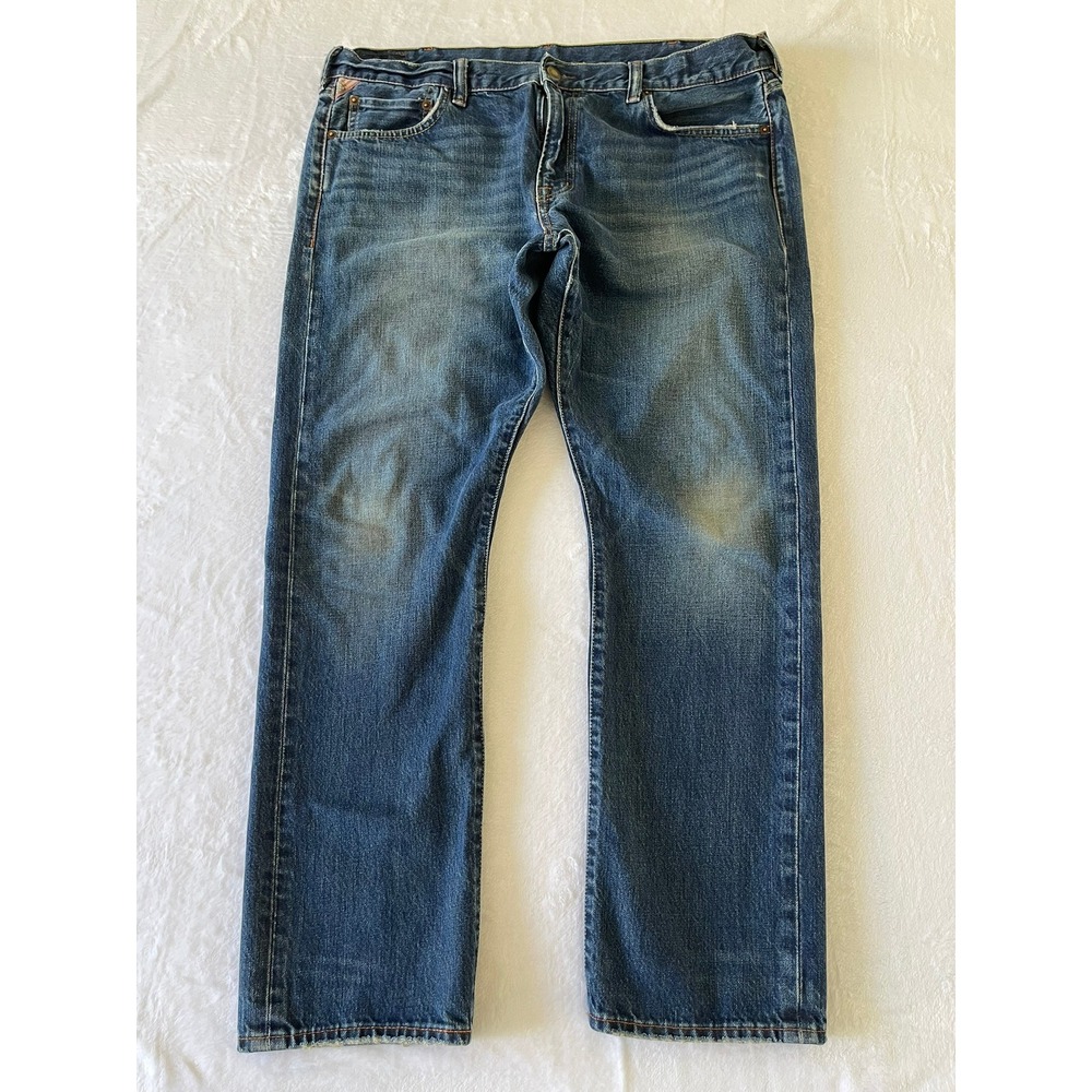 Denim & Supply Ralph Lauren Mens Straight Leg Blue Jeans Medium Wash 38x30